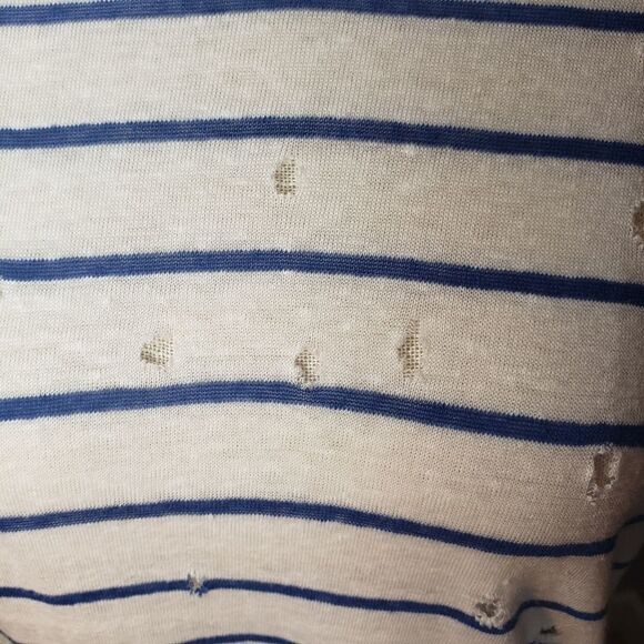 IRO Mina 100% Linen Distressed Short Sleeve Top - Picture 7 of 11